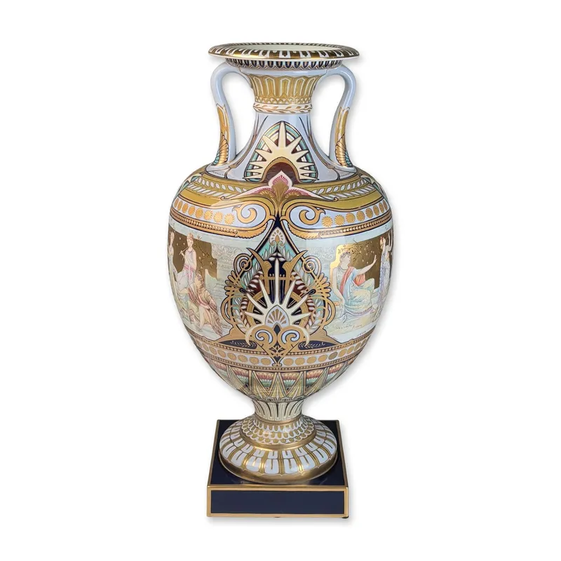 Minton Bicentenary Paris Exhibition Porcelain Amphora Vase and Plinth from auction in Hollywood, Florida — image 35