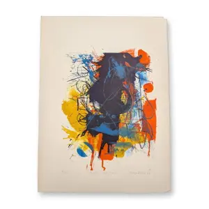 Sam Middleton (American, 1927-2015) Blues for Two, Color Lithograph on Paper, Signed