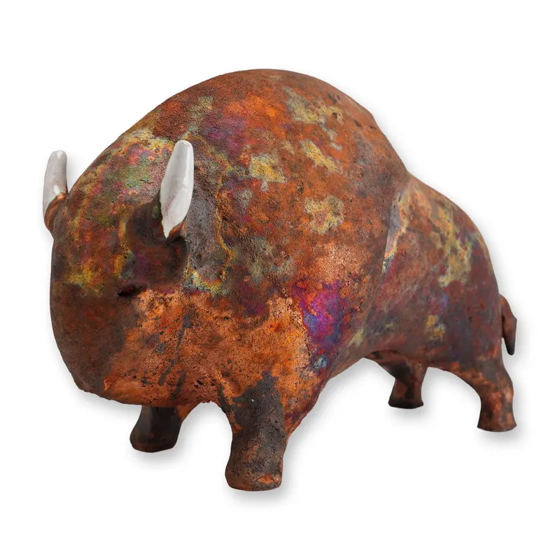 ARPA Ceramica Spain Ceramic Sculpture, Bison from auction in Hollywood, Florida — image 9