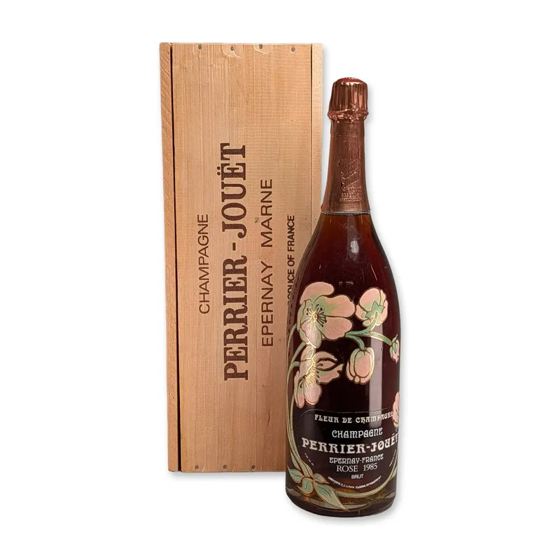 Perrier-Jouet Fleur de Champagne Rose 1985 Jeroboam with Original Crate from auction in Hollywood, Florida — image 2