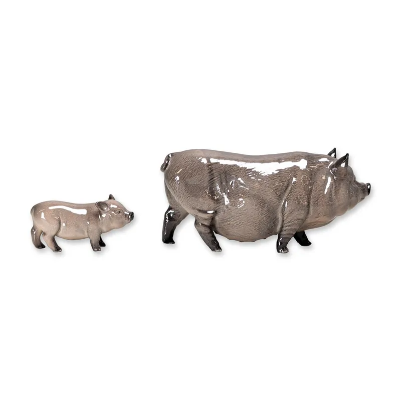 2pc Royal Doulton Berkshire Pig Porcelain Figurines from auction in Hollywood, Florida — image 26