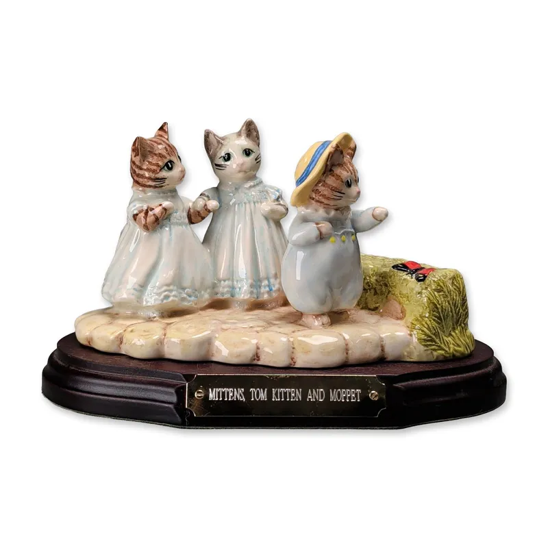 Beswick Ware Beatrix Potter Mittens Tom Kitten and Moppet Figurine Tableau from auction in Hollywood, Florida — image 31