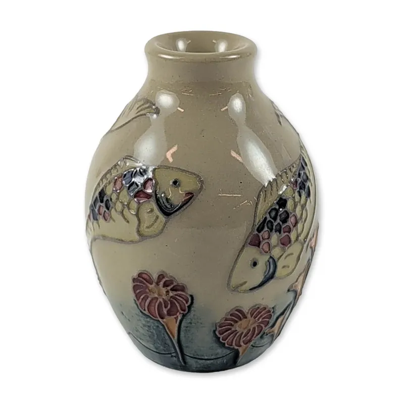 Moorcroft British Miniature Fish Vase from auction in Hollywood, Florida — image 14
