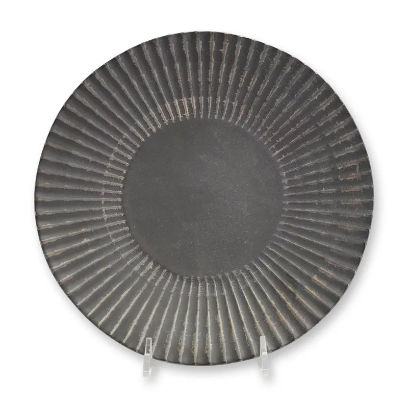 Tokyo Design Studio Black Basalt Ceramic Plate from auction in Hollywood, Florida — image 25