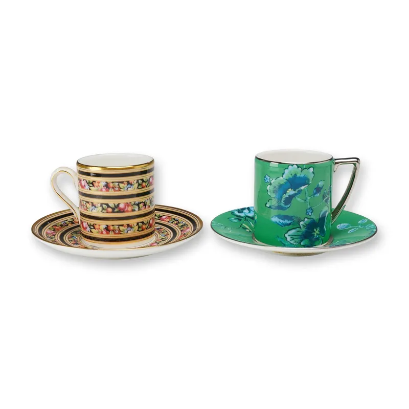 4pc Wedgwood Bone China Jasper Conran and Clio Design Demitasses and Saucers from auction in Hollywood, Florida — image 31