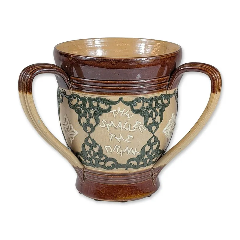 Royal Doulton Earthenware Three-Handled Proverb Tyg from auction in Hollywood, Florida — image 26