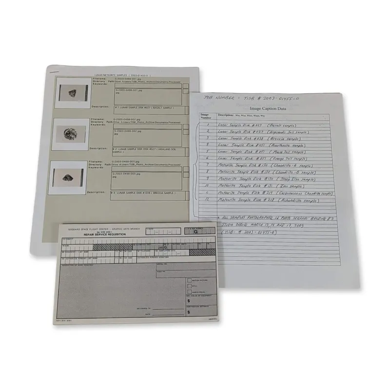NASA Goddard Lunar Meteorite Document Collection from auction in Hollywood, Florida — image 3