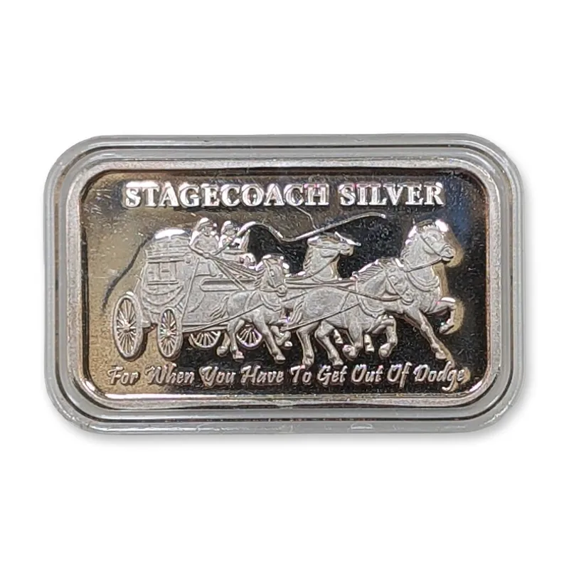Stagecoach 1 oz .999 Fine Silver Divisible Bullion Bar from auction in Hollywood, Florida — image 25