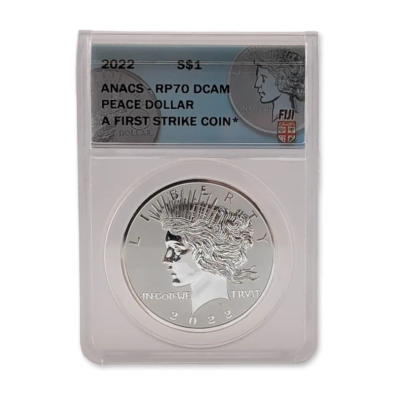 2022 Fiji Silver RP70 Peace Dollar from auction in Hollywood, Florida — image 37