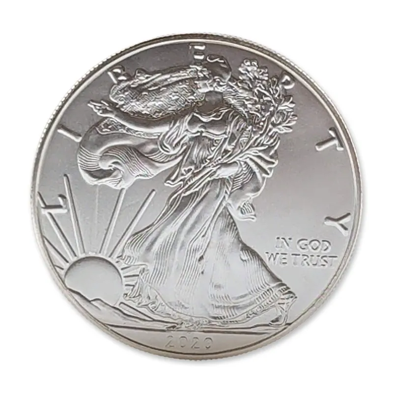 2020 US American .999 Fine Silver Eagle 1 oz Coin from auction in Hollywood, Florida — image 33