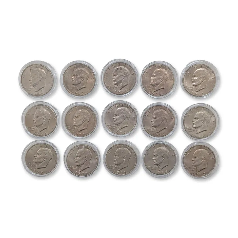 15pc US Eisenhower Dollar Coins from auction in Hollywood, Florida — image 47