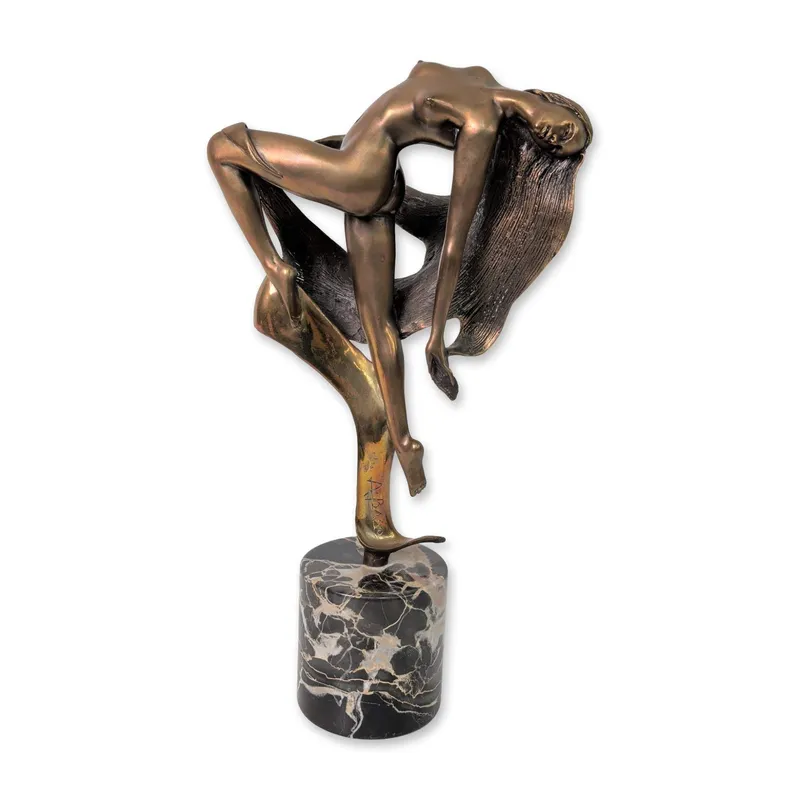 Angelo Basso (Italian, b. 1943), Patinated Bronze Sculpture, Evolution, Signed & Numbered from auction in Hollywood, Florida — image 16