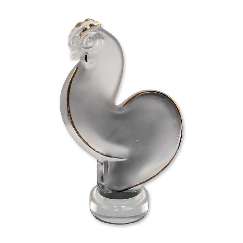 Lalique France Crystal Gold Luster Rooster Figurine from auction in Hollywood, Florida — image 33