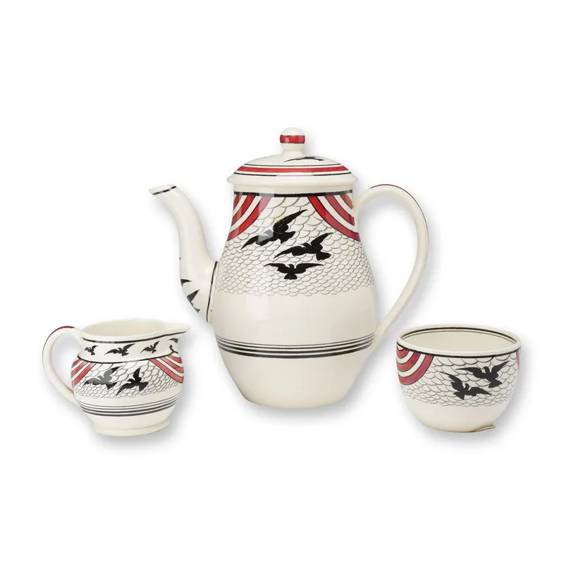 3pc Wedgwood Ceramics Including a Sunbirds Pattern Service from auction in Hollywood, Florida — image 5