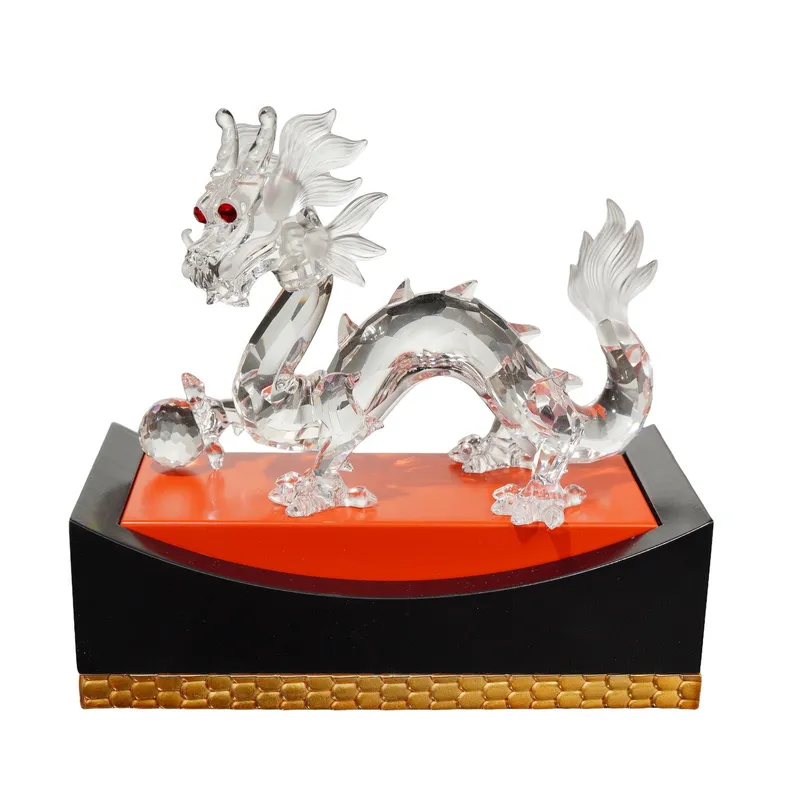 2pc Swarovski Crystal 1997 SCS Annual Edition Figurine, The Dragon with Base from auction in Hollywood, Florida — image 45