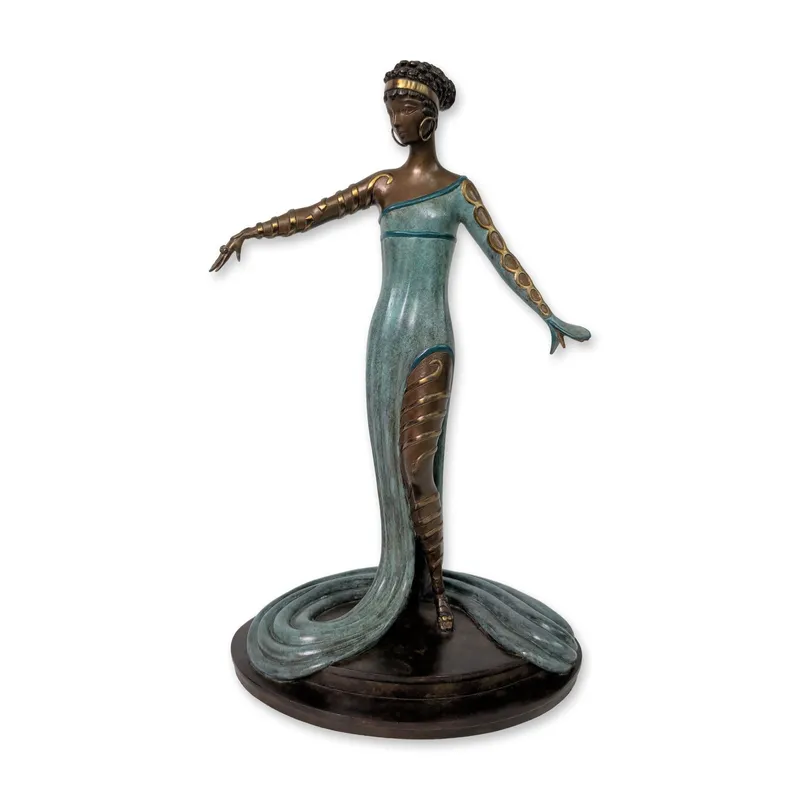 Erte (Russian/French, 1892-1990), Art Deco Bronze Sculpture, La Merveilleuse, Signed & Numbered from auction in Hollywood, Florida — image 14