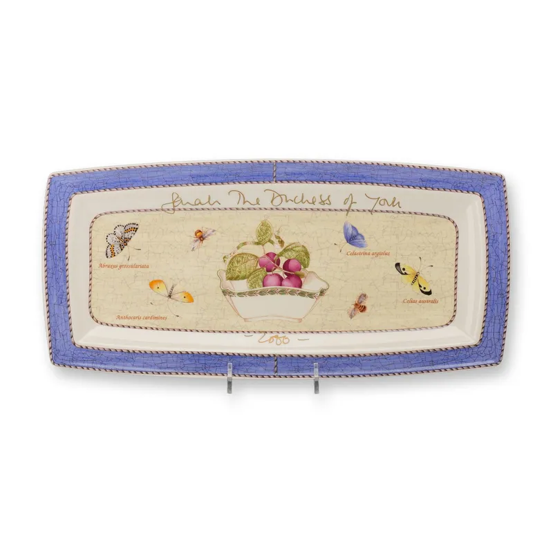 Wedgwood Sarah's Garden Queen's Ware Commemorative Platter Signed Sarah Duchess of York 2000 from auction in Hollywood, Florida — image 12