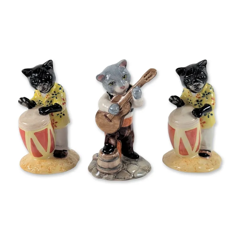 3pc Beswick Ceramic Cat Band Figurines from auction in Hollywood, Florida — image 28