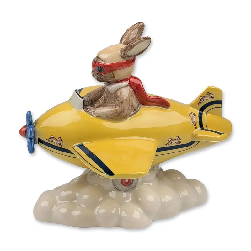 Royal Doulton Chocs Away Bunnykins Figurine DB267 from auction in Hollywood, Florida — image 31