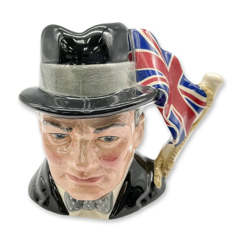 Sir Winston Churchill D6849 Small Doulton Character Jug from auction in Hollywood, Florida — image 46