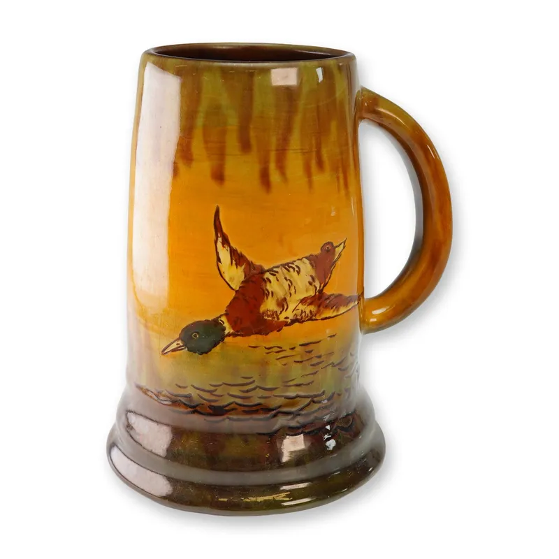 Weller Pottery Ceramic Mallard Duck Hunter Mug from auction in Hollywood, Florida — image 39