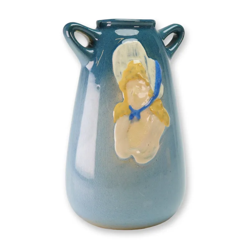 Weller Pottery Blue Vase, Dickens Ware from auction in Hollywood, Florida — image 48