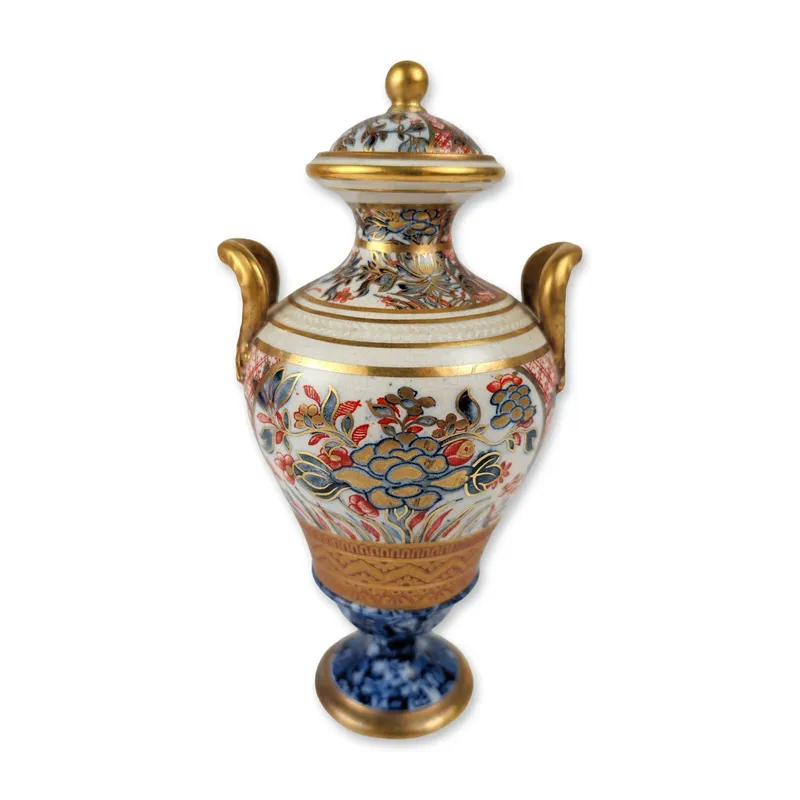 Wedgwood Imari Pattern Porcelain Lidded Vase from auction in Hollywood, Florida — image 4