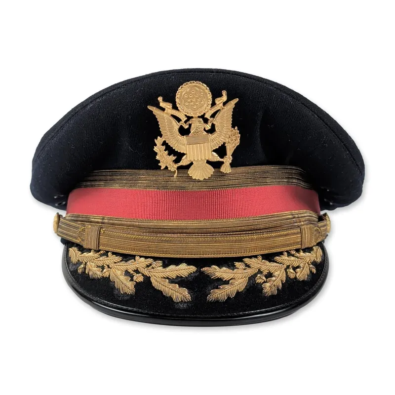 Berkshire De Luxe US Army General Officer Dress Cap - Artillery from auction in Hollywood, Florida — image 6