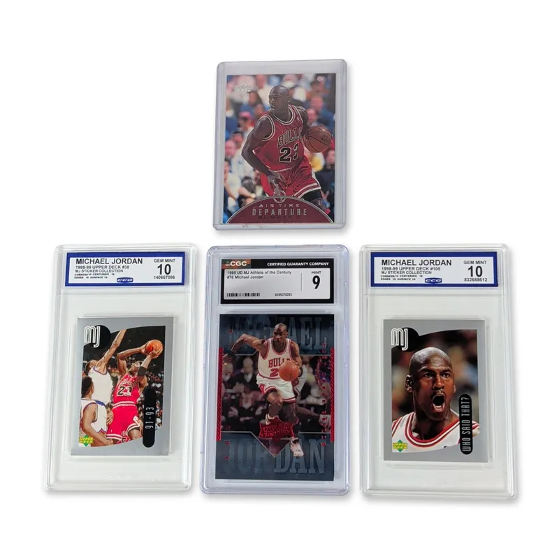 4pc Michael Jordan Upper Deck Graded and Ungraded Card Collection from auction in Hollywood, Florida — image 8