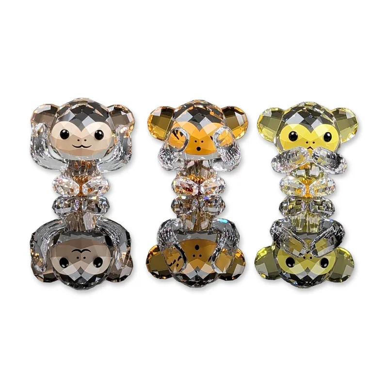 Swarovski Crystal Lovlots Asian Icons Figurines, Three Wise Monkeys from auction in Hollywood, Florida — image 20