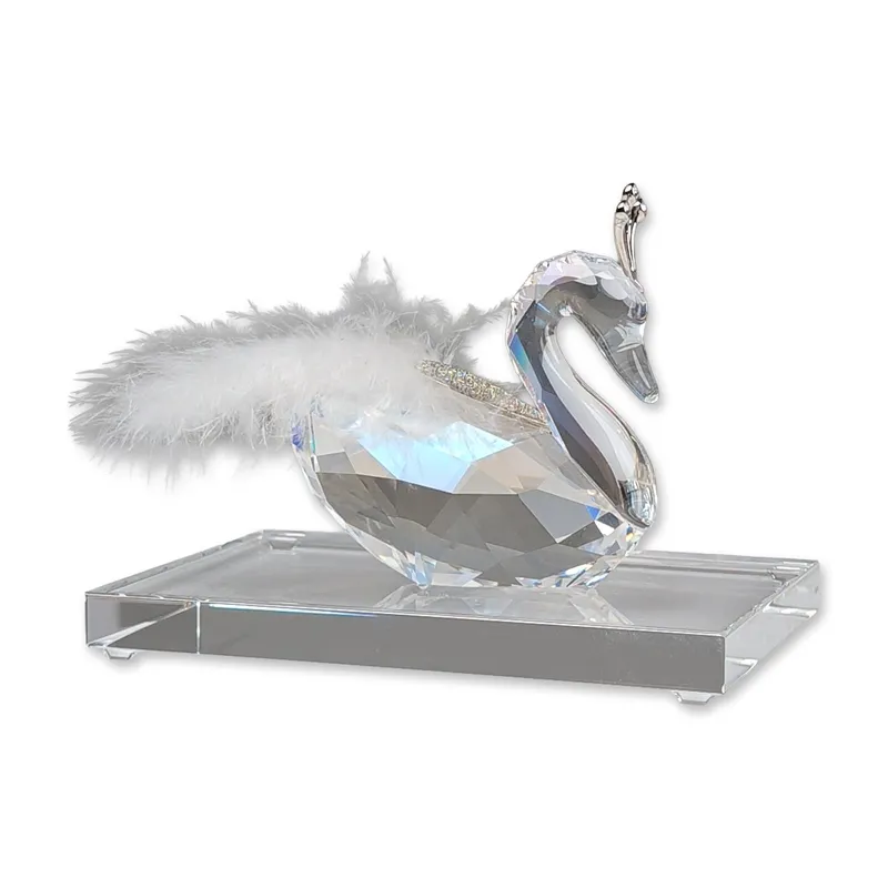 2pc Swarovski Crystal Figurine, Winter Swan and Base from auction in Hollywood, Florida — image 21