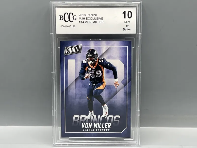 2018 Panini Von Miller MJH Exclusive #14 - Slabbed By BCCG from auction in Greenville, Ohio — image 4