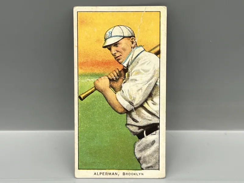 1909-11 T206 Whitey Alperman - Brooklyn - Piedmont from auction in Greenville, Ohio — image 6