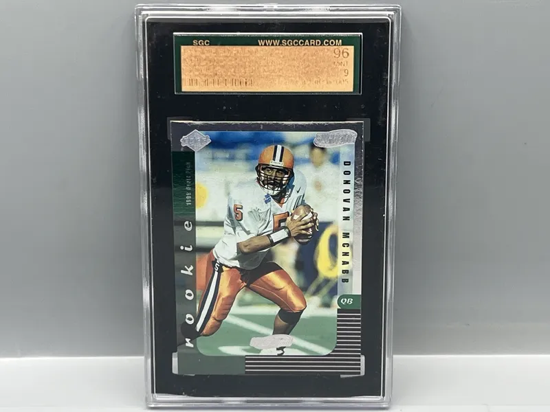 1999 Edge Supreme Donovan McNabb Galvanized RC #/250 SGC Mint 9 - Faded/washed-out SGC label from auction in Greenville, Ohio — image 7