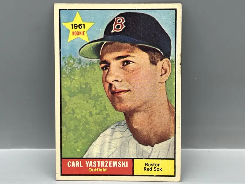 1961 Topps Carl Yastrzemski #287 - HOF - Red Sox - Paper loss on back from auction in Greenville, Ohio — image 12