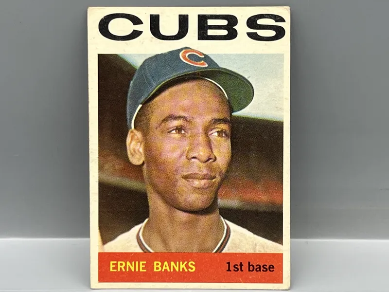 1964 Topps Ernie Banks #55 - HOF - Cubs from auction in Greenville, Ohio — image 27