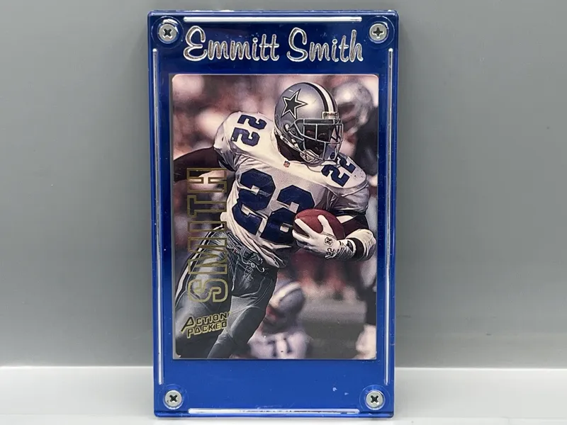 1993 Action Packed Emmitt Smith Prototype #22 W/ Case from auction in Greenville, Ohio — image 31