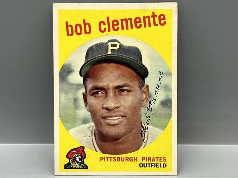 1959 Topps #478 Roberto Clemente (HOF) / Pirates - Pinhole from auction in Greenville, Ohio — image 48