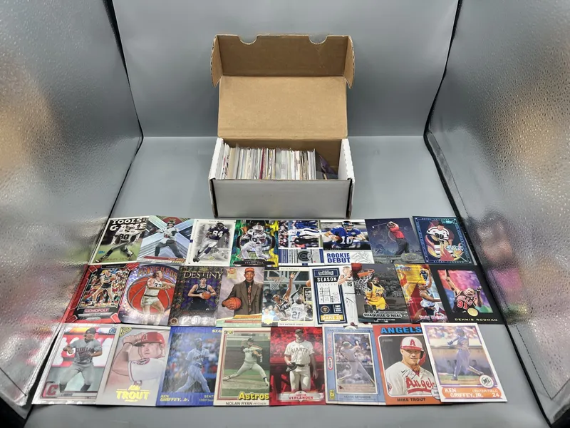 Box of Assorted Sports Cards W/ Stars, RCs, & Parallels from auction in Greenville, Ohio — image 3