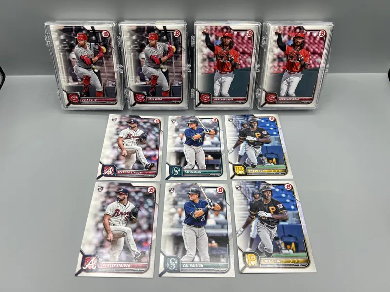 (2) 2022 Bowman Paper Baseball Complete Sets W/ Spencer Strider RCs, Cal Raleigh RCs, & O'Neil Cruz RCs from auction in Greenville, Ohio — image 20