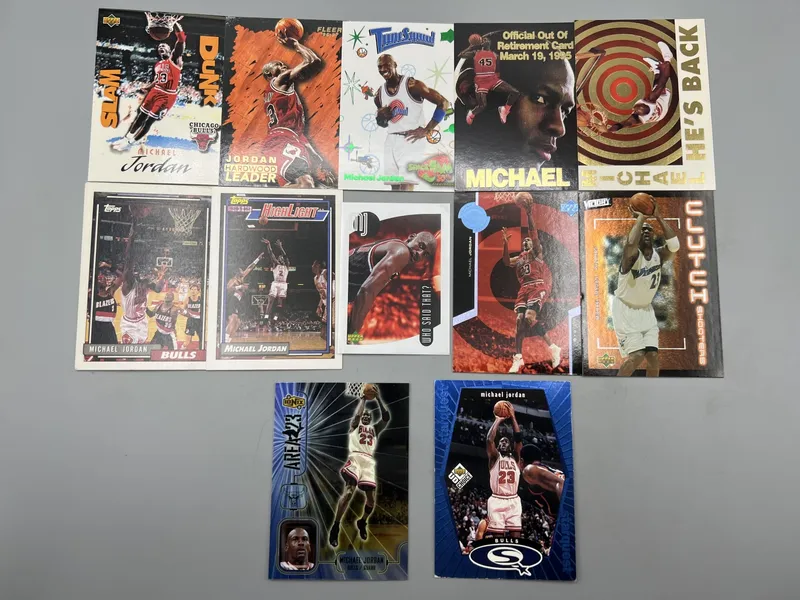 (12) Michael Jordan Basketball Cards - Inserts, Base Cards, Custom Cards from auction in Greenville, Ohio — image 21