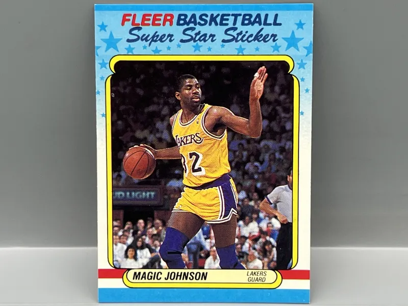 1988 Fleer Magic Johnson Sticker #6 from auction in Greenville, Ohio — image 30