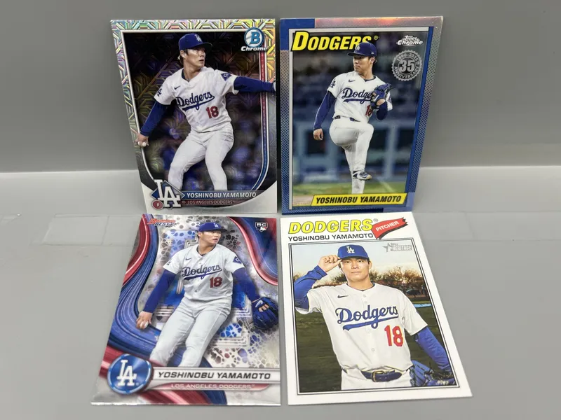 (4) Yoshinobu Yamamoto Baseball Cards W/ RC from auction in Greenville, Ohio — image 36