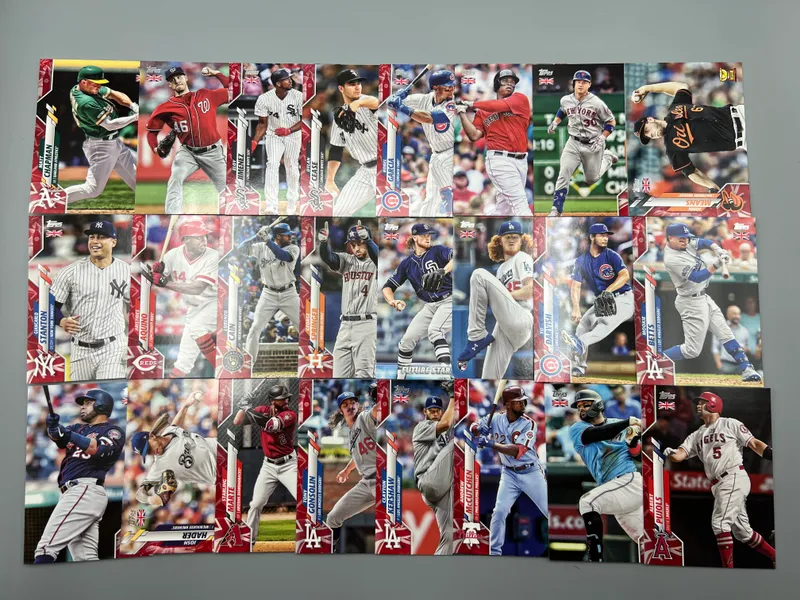 (24) 2020 Topps UK Edition Baseball Big Ben Parallels #/99 W/ Stars - All Numbered #/99 from auction in Greenville, Ohio — image 37