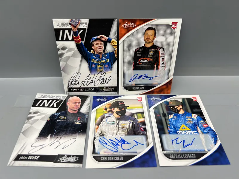 (5) Nascar Racing Pack Pulled Auto Cards - Kenny Wallace from auction in Greenville, Ohio — image 9