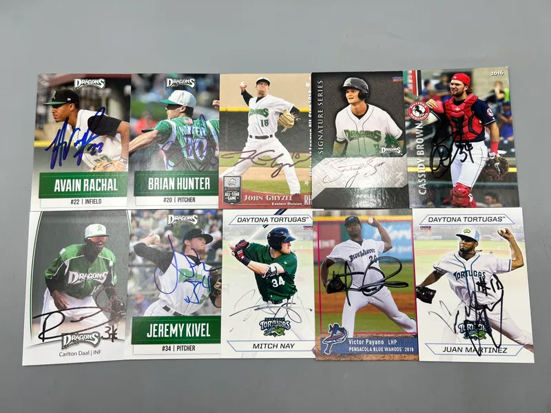 (10) Minor League Baseball In Person Auto Cards - No COAs from auction in Greenville, Ohio — image 15