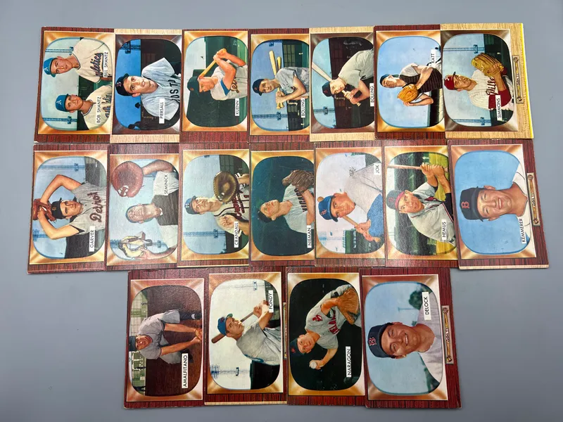 (18) 1955 Bowman Baseball Cards - Varying Conditions from auction in Greenville, Ohio — image 18