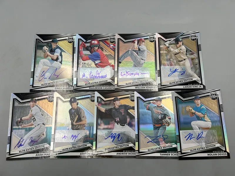 (9) 2022 Panini Elite Extra Edition Baseball Pack Pulled Autos - RCs/Prospects from auction in Greenville, Ohio — image 3