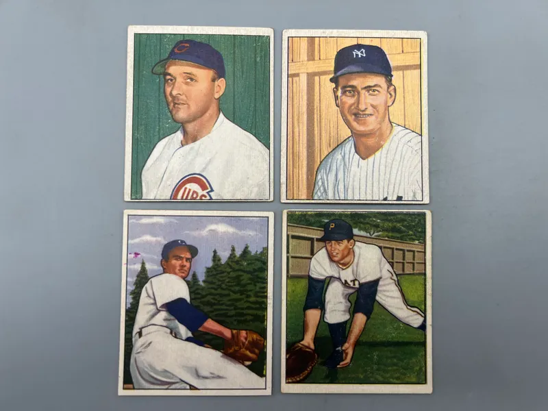 (4) 1950 Bowman Baseball Cards - Varying Conditions from auction in Greenville, Ohio — image 22