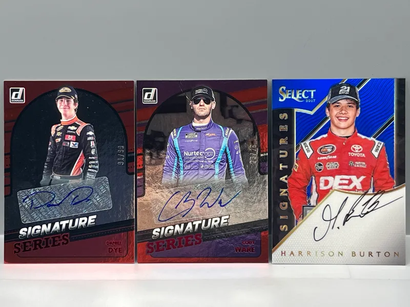 (3) Nascar Racing Pack Pulled Serial Numbered Auto Cards - Daniel Dye #/99, Cody Ware #/25, & Harrison Burton #/50 from auction in Greenville, Ohio — image 35